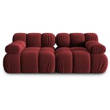 Micadoni Home rdeča žametna sedežna garnitura 188 cm bellis – Cene