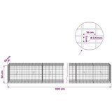  Gabion s žicom debljine 3 5 mm i mrežom 5x10 cm 1100x50x50 cm - 50 cm 50 cm 1100 cm | shoptok.hr