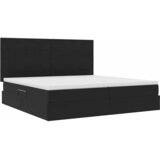  s madracem i skladištem Crna 200 x 200 cm Baršun | shoptok.hr