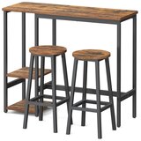 Songmics Set barske mize 40x110x90 cm rjave barve, (5000302505) u