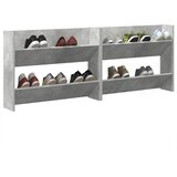  Zidni ormarići za cipele 2 kom boja betona 80x18x60 cm drveni | Eponuda.com