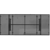  Vrtni stol sa staklenom pločom crni 190x80x74 cm od poliratana | shoptok.hr