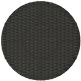  3-dijelni bistro set s jastucima crni od poliratana - Crna 1 | shoptok.hr