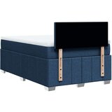vidaXL Krevet s oprugama i madracem plavi 120 x 190 cm od tkanine | shoptok.hr