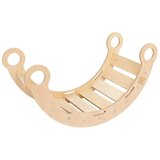 MeowBaby Ljuljačka od borovog drva u prirodnoj boji 39x75x38 cm Montessori - | shoptok.hr