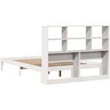  Krevet s regalom z knjige bez madraca bijeli 160x200cm borovina | shoptok.hr