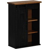 vidaXL ormarić HALDEN s kliznim vratima crni 49x22,5x70 cm bor | Eponuda.com