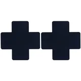Cross Nipple Covers Black