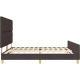  Postelja Temno Rjava 200x200 cm Tkanina, (22051091) | Shoptok.si