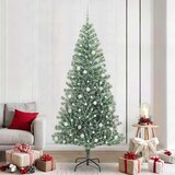  Umjetno Božićno Drvo s Snježnim Flokom i LED Svjetlom 240 cm | shoptok.hr
