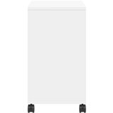 vidaXL Bočni stolić s kotačima bijeli 50x30x55 cm konstruirano drvo | shoptok.hr