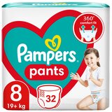 Pampers hlačne plenice Jumbo, velikost 8 (19+kg), 32 kos | Shoptok.si