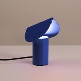 Thoro Temno modra aluminijasta LED namizna svetilka (vi&amp;scaron;ina 15 cm) BISCUIT &amp;ndash; Slike