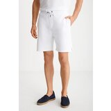 Dewberry 89749 Mens Sport Style Pocket Shorts-WHITE | Shoptok.si