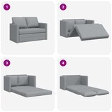  Podni kauč na razvlačenje 2-u-1 svjetlosivi 112x174x55cm baršun | shoptok.hr