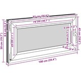  Okno za klet RISOR 100 x 50 cm PVC in steklo Bela, (5000215126) | Shoptok.si