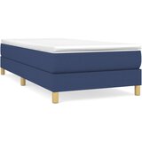 Maison Chic Box spring postelja - Vzmetna postelja z vzmetnico moder 80x200 cm blago SL12687, (21883158) Cene