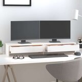  Za monitor bijeli 100x27x15 cm od masivne borovine | shoptok.hr