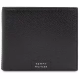 Tommy Hilfiger Velika moška denarnica Th Prem Leather Flap & Coin AM0AM12189 Črna