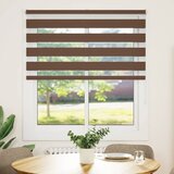 Zebra zavjesa Smeđa 120x100 cm Širina tkanine 115,9 cm Poliester | Shoptok.si