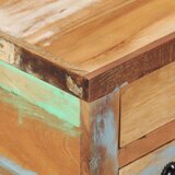  Klubska mizica iz predelanega lesa 70x70x38 cm | Shoptok.si