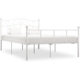 Maison Chic Posteljni okvir - Dvoposteljna postelja - Zakonska postelja bel kovinski 140x200 cm-J10237, (21767431) | Shoptok.si