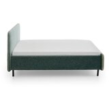 Meise Möbel Tamno zeleni tapecirani bračni krevet s prostorom za odlaganje s podnicom 160x200 cm Primo – | shoptok.hr