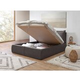 Bobochic Paris Tamno sivi tapecirani bračni krevet s prostorom za odlaganje s podnicom 160x200 cm Garance – | shoptok.hr