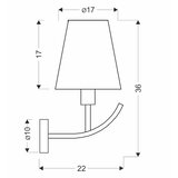  Zidna lampa VITORIA 1xE14/40W/230V žuta/mesing | Eponuda.com