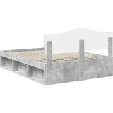  Konstrukcija postelje Beton 140 x 200 cm Masivno borovo les, (5000102532) | Shoptok.si