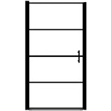  Vrata za tuš od kaljenog stakla 100 x 178 cm crna | shoptok.hr