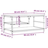  Stolić za kavu boja hrasta sonome 90x49x40 cm konstruirano drvo | shoptok.hr