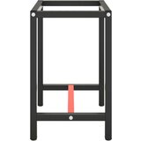 vidaXL Okvir za delovno mizo mat črn in mat rdeč 70x50x79 cm kovinski | Shoptok.si