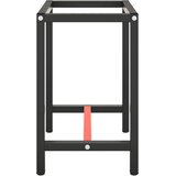 vidaXL Okvir za radni stol mat crni i mat crveni 70x50x79 cm metalni | shoptok.hr