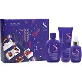 ALFAPARF MILANO Semi di Lino Blonde Holiday Kit darilni set za blond lase in lase s prameni 3 kos | Shoptok.si