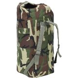 vidaXL Potovalna torba vojaškega stila 85 L kamuflažne barve | Shoptok.si