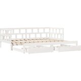 vidaXL Dnevni krevet na razvlačenje s ladicama bez madraca 80x200 cm | shoptok.hr