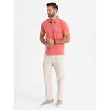 Ombre Cotton pique knit polo shirt - coral | shoptok.hr