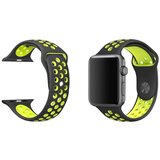Chameleon Silikonski pašček Sport za Apple Watch, 38/40/41 mm, črno-rumen | Shoptok.si