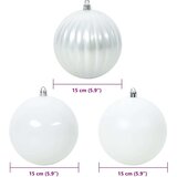  Set Božićnih Ukrasnih Kuglica 9 pcs Bijelo | shoptok.hr