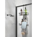 Metaltex Mat crna željezna viseća kupaonska polica Lava – | shoptok.hr