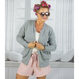 Pri Short cardigan unbuttoned sweater in fluffy knit fabric "COCO CHIC" | shoptok.hr