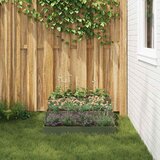  Vrtna saksija Maslinasto zelena 90 x 90 x 35 cm Čelična vrata | Eponuda.com
