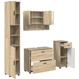  Set namještaja za kupaonicu 4 kom. Sonoma hrast | shoptok.hr