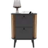 Premium Living Nočna Omarica Pure, Siva | Shoptok.si