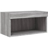  6-dijelni zidni TV elementi s LED svjetlima boja sivog hrasta | shoptok.hr