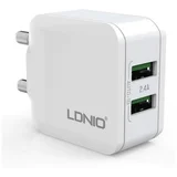FAST CHARGER - EURO PLUG 2.1A 2XUSB (MICRO CABLE)