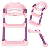 ECO TOYS WC daska za djecu sa stepenicama i ljestvama, roza, | shoptok.hr