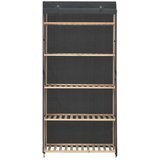 Furnova Garderobna omara iz blaga 79x40x170 cm siva, (21930175) | Shoptok.si
