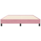  Okvir kreveta bez madraca Ružičasti 140x210 cm Baršun | shoptok.hr